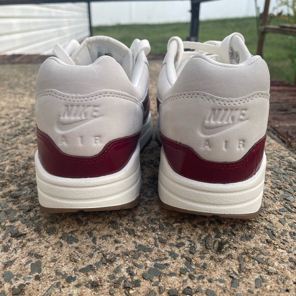 Women’s Nike Air Max 1 LX Sail Team Red Sneakers - Picture 3 of 11
